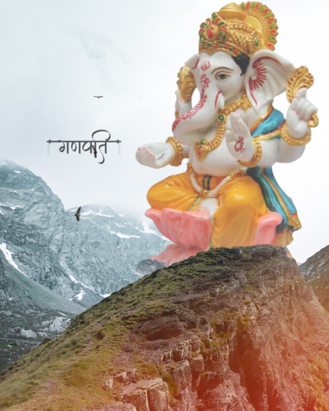 Lord Ganesh Chaturthi Background For Picsart Cb Editing