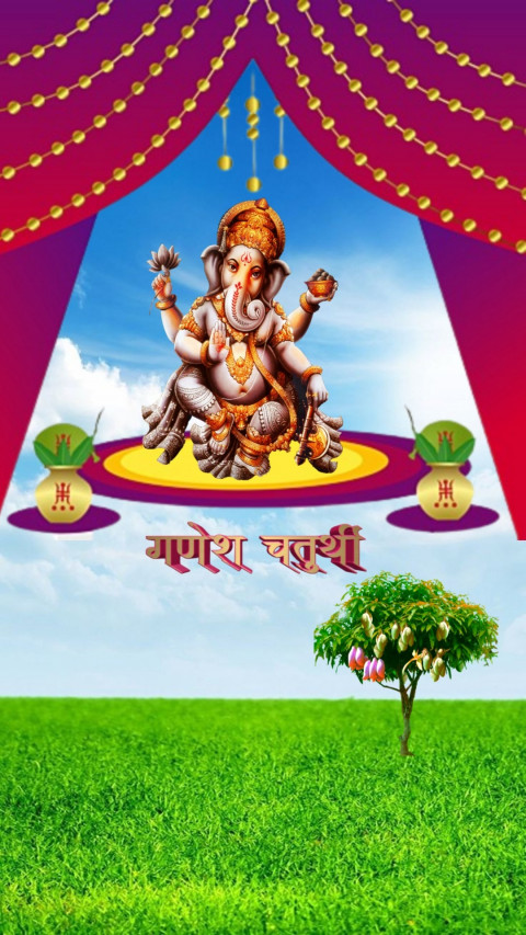 Lord Ganesh Chaturthi CB Editing Background For Picsart