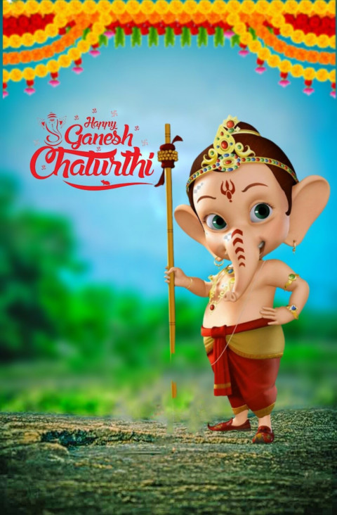 Lord Ganesh Chaturthi CB Editing Background For Picsart New