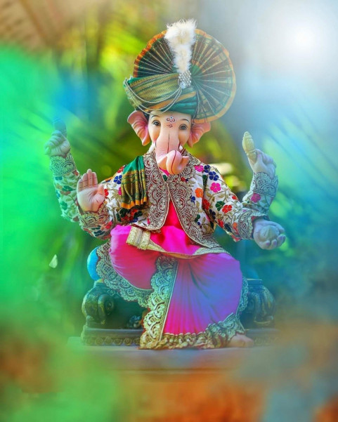 Lord Ganesh Ji Photo CB Editing Background Full HD Download