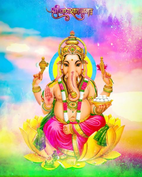 Lord Ganesha Chaturthi Editing Background HD For CB PicsArt DP