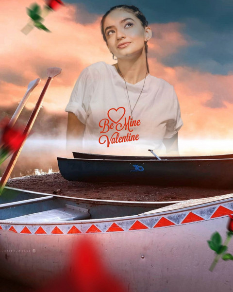 Love Happy valentine Day Photo Editing background For Photoshop