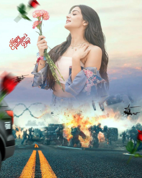 Love Valentine's Day Picsart Photo Editing Background HD