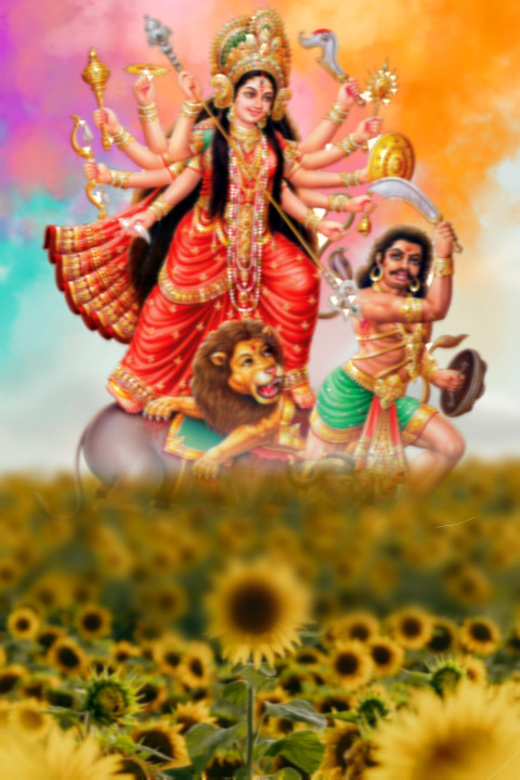 Maa Durga Puja Photo Editing Snapseed Background Free Pics