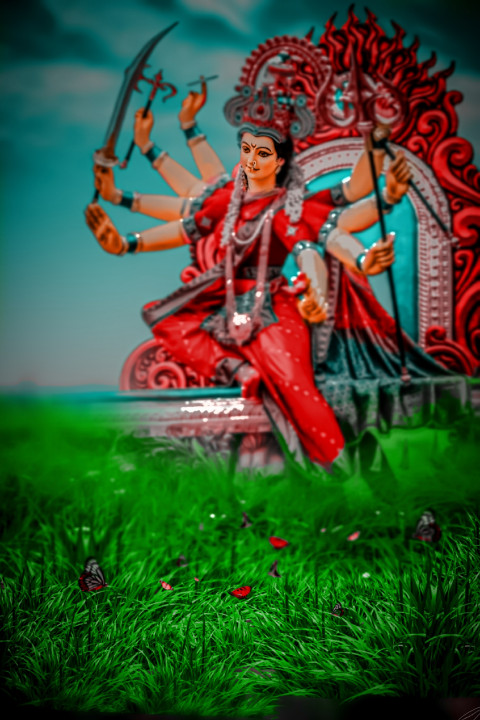 Maa Durga Puja Photo Editing Snapseed Background Free Pics