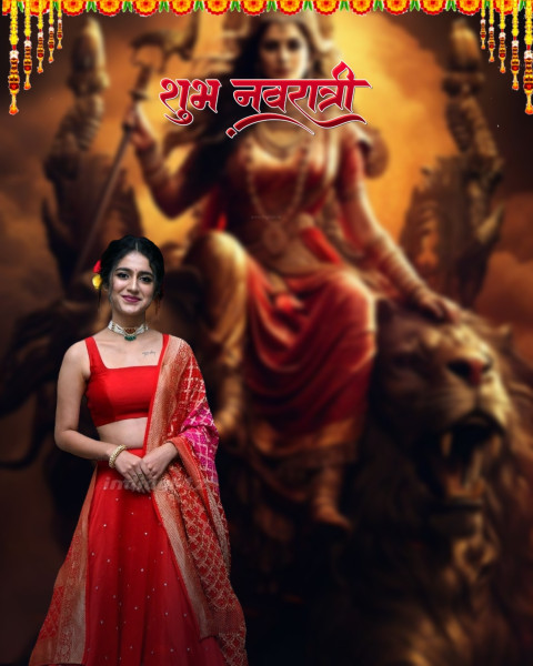 Maa Durga Puja Photoshop Editing CB New Background Free With Girl