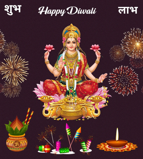 Maa Lakshmi Diwali Images HD For Whatsapp Pictures Free