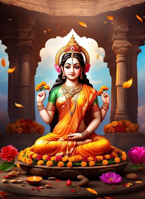 Maa Saraswati Puja Photo Editing Photoshop Background Full HD