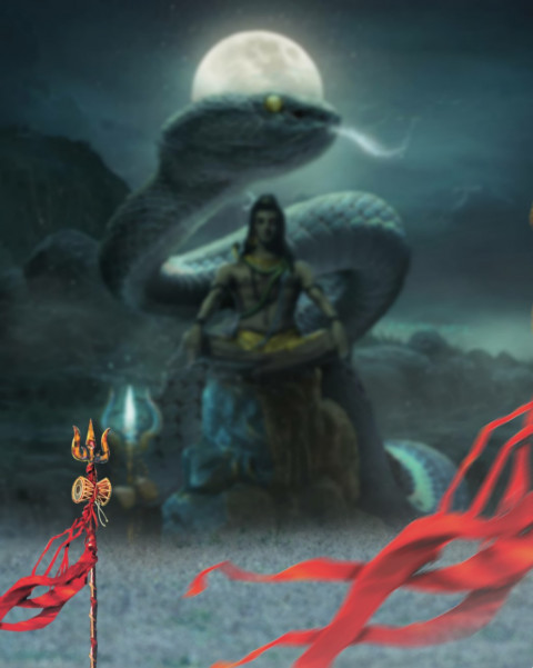 Maha Shivratri CB Picsart Background Download HD Pic