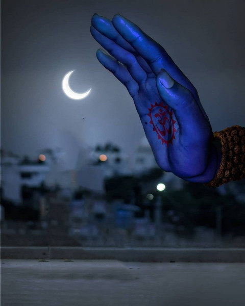 Mahadev Hand Shivratri Editing Background