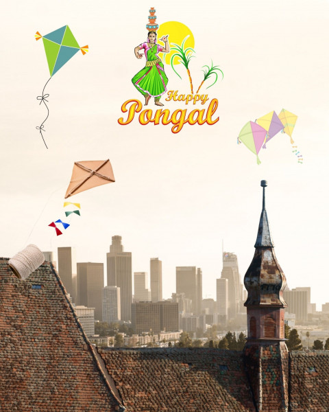 Makar Sankranti Editing Background Photoshop