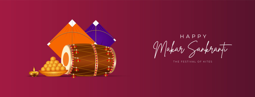 Makar Sankranti Festival Greetings Poster Free Download