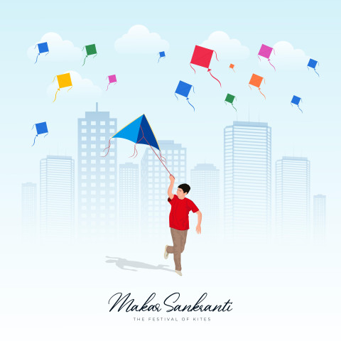 Makar Sankranti Festival Greetings Poster Hd Download