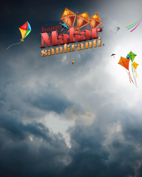 Makar Sankranti HD Background For CB Photo Editing