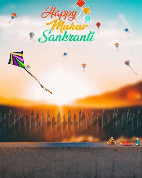 Makar Sankranti Image Photo Editing Background CB Download