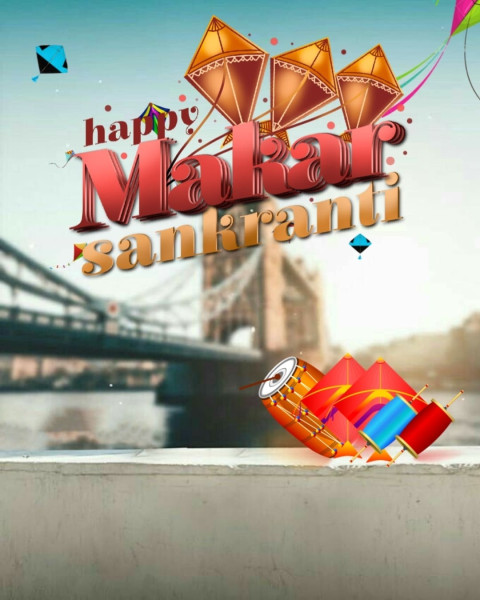 Makar Sankranti Kite CB Background Images for Photos Editing