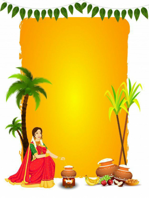 Makar Sankranti Wishes Poster In Hindi Banner New CB Background