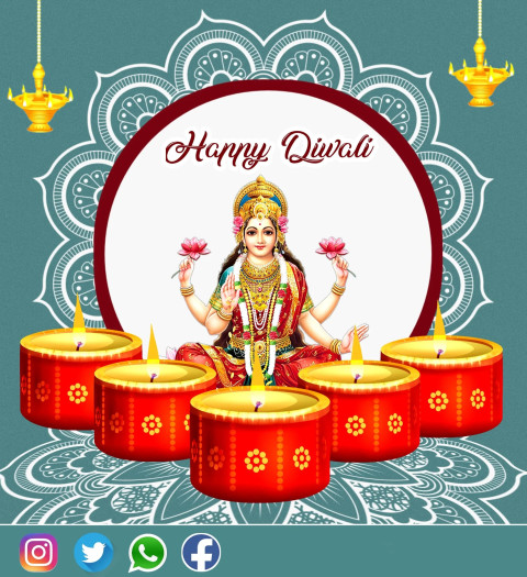 Mata Laxmi Diwali Wishes For WhatsApp DP Status