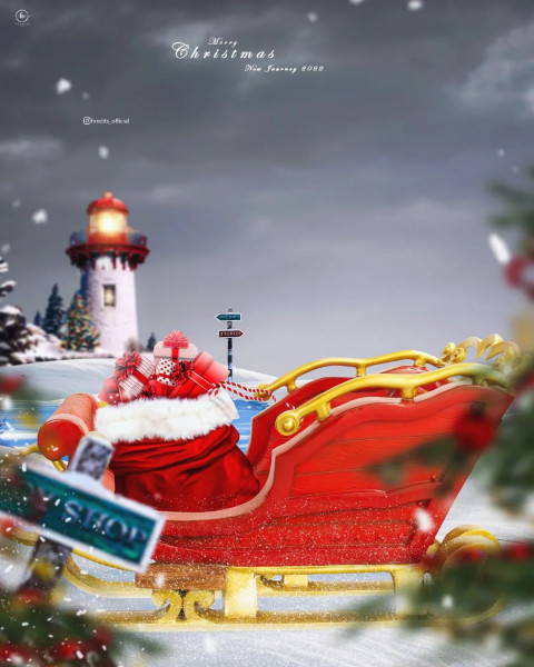 Merry Christmas Background For Editing PicsArt Photo