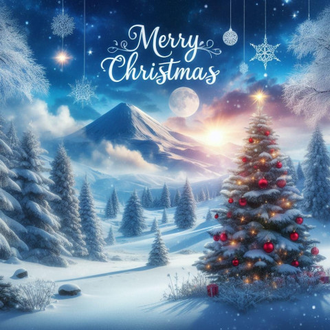 Merry Christmas Icefall Winter Images HD for Status Dp