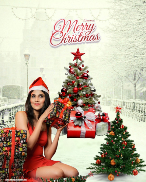 Merry Christmas Photo Editing Background Hd