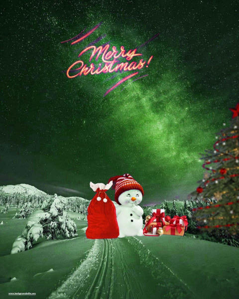 Merry Christmas Photoshop Editing HD Background