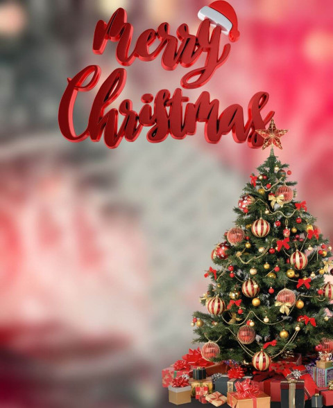 Merry Christmas Tree HD Backgrounds Download free