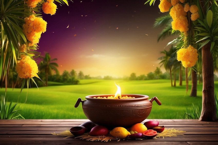 Nature Pongal Festival Editing Background Free Download Images