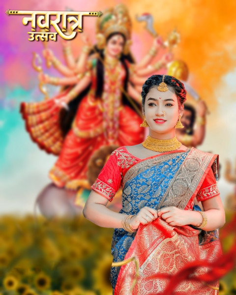 Navratri maa durga Photo Editing HD Background