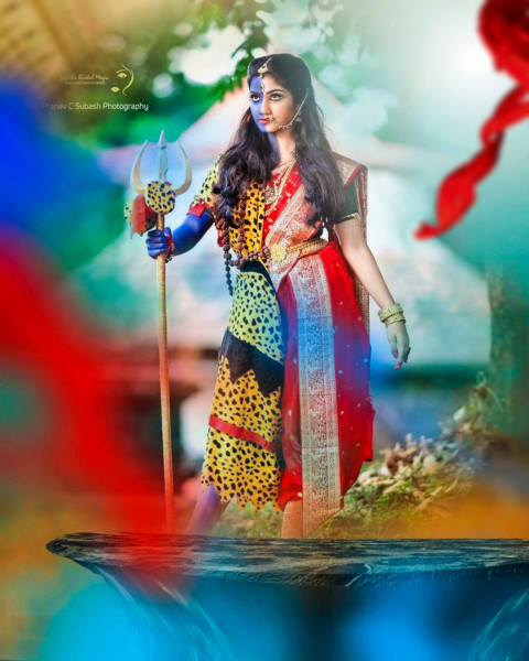 Navratri Maa Durga Puja Editing Background HD Download Free