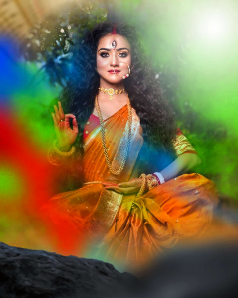 Navratri Maa Durga Puja Editing Background HD Download Img