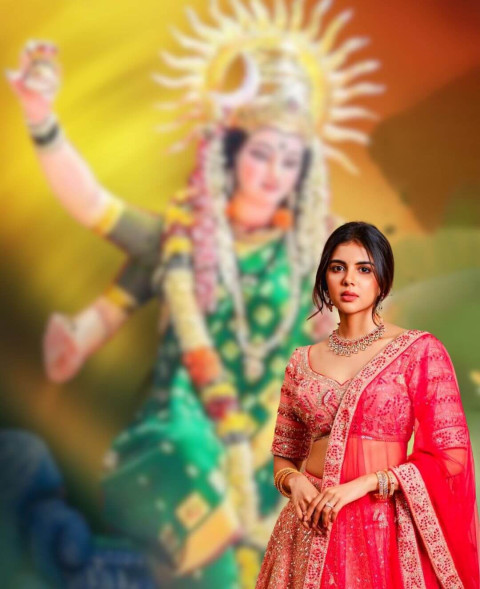 Navratri Special Durga Maa Background HD For Photo Editing CB