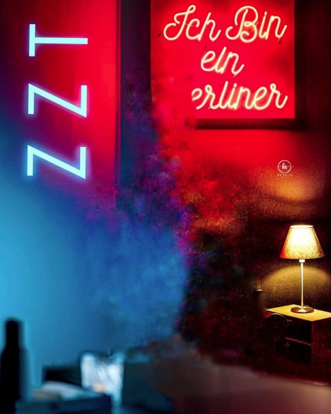 Neon Dual Tone Light Viral Background