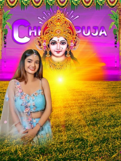 New Chhath Puja Special Girl Photo CB Editing Background