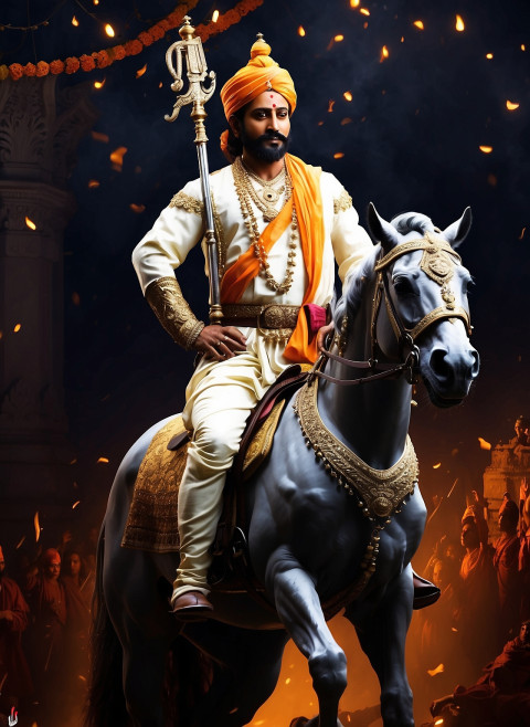 New Chhatrapati Shivaji jayanti on horse poster Banner wallpaper hd images
