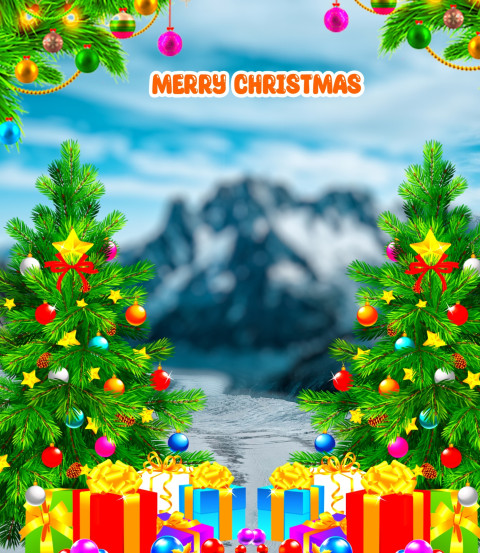New Christmas Tree Free Wallpaper Stock For Editing HD Background