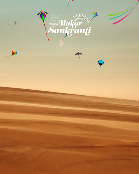 New Happy Makar Sankranti Background For CB Editing