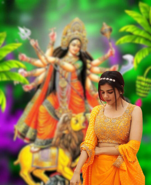 New Photoshop Navratri Editing Background With Girls Pics