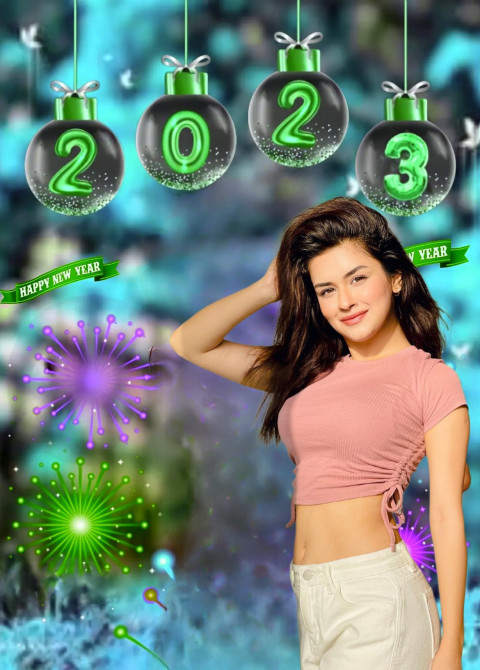 New Year 2023 CB Hd Backgrounds With Girl