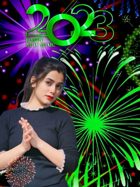 New Year 2023 Girl HD CB Background
