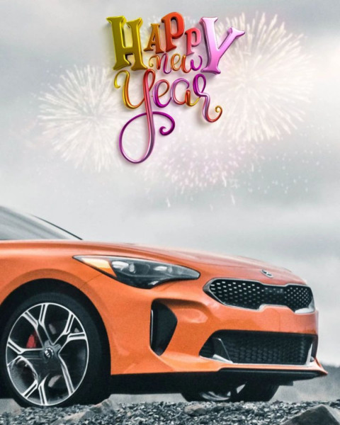 Free New Year 2025 Hd Editing Orange Car Backgrounds