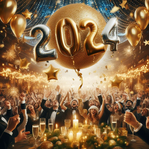 New Year 2024 Celebration Images HD Status DP Wallpapers Pics