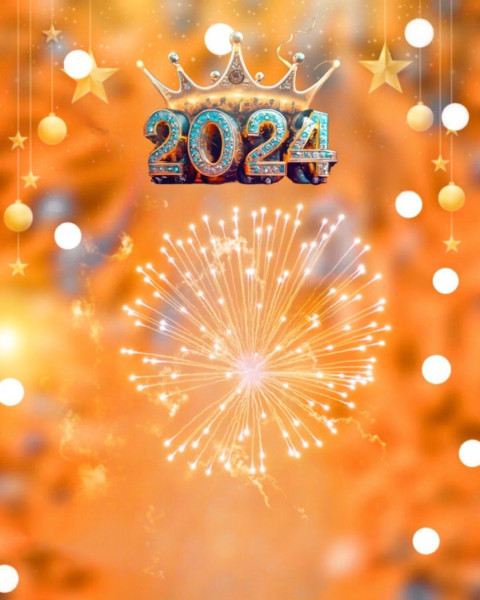 New Year 2024 Full HD Background For CB Photo Editing
