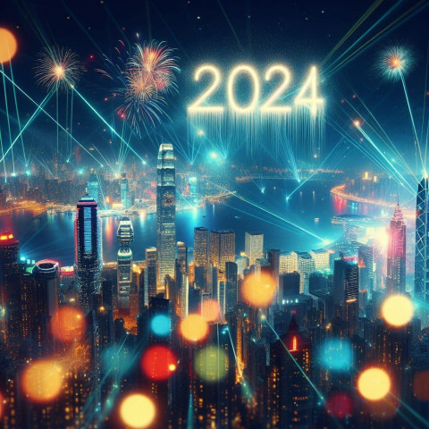 New Year 2024 Wishes Image HD Free Wallpaper Download Free  Pics