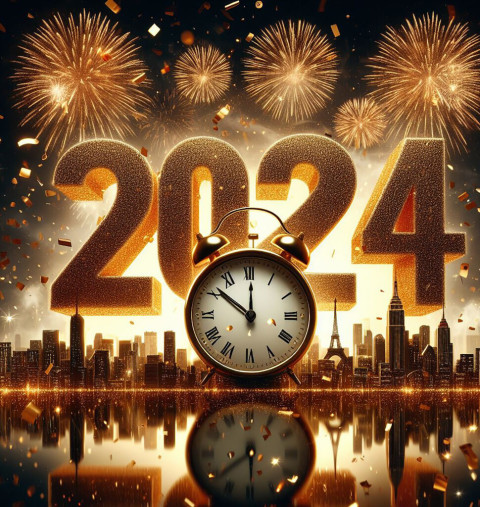 New Year Background 2024 Wishes Images Download Free Full HD