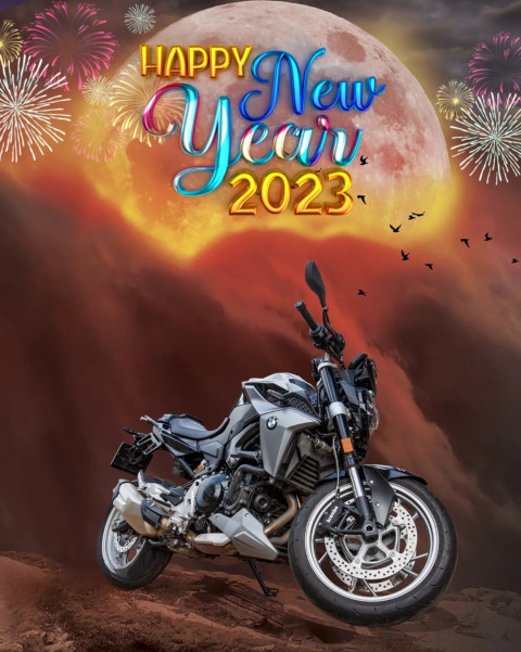 New Year Bike 2023 Background Editing Images