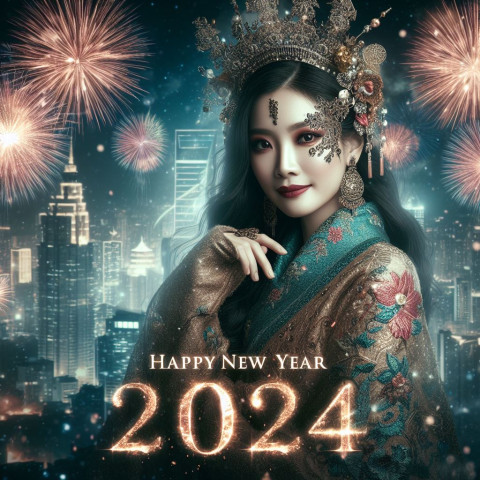 New Year Celebration Photo 2024 Whatsapp Whishes Images Status DP