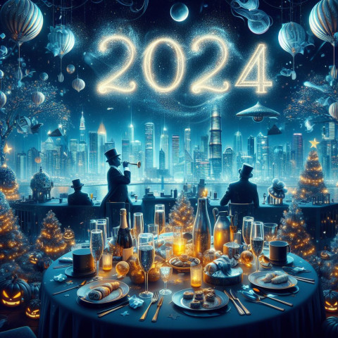 New Year Celebration Photo 2024 Whatsapp Whishes Images Status DP