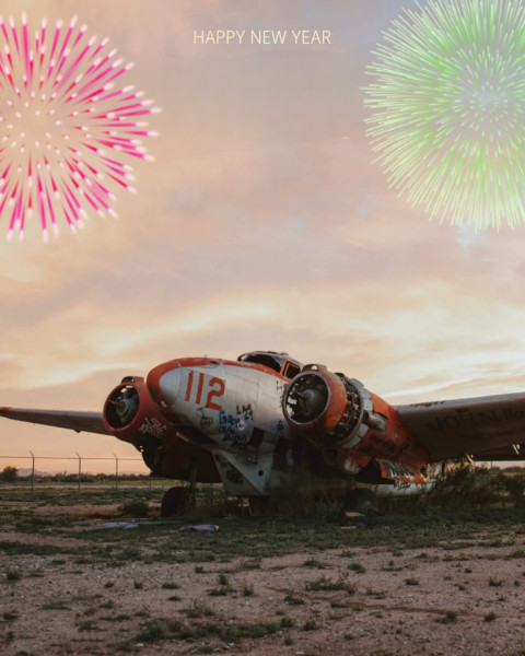 2025 New Year Fireworks Background Editing Images