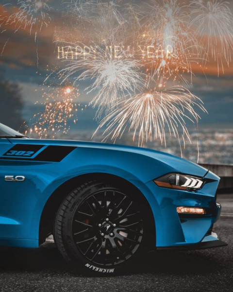 2025 New Year HD Car Background 2023 Editing Image